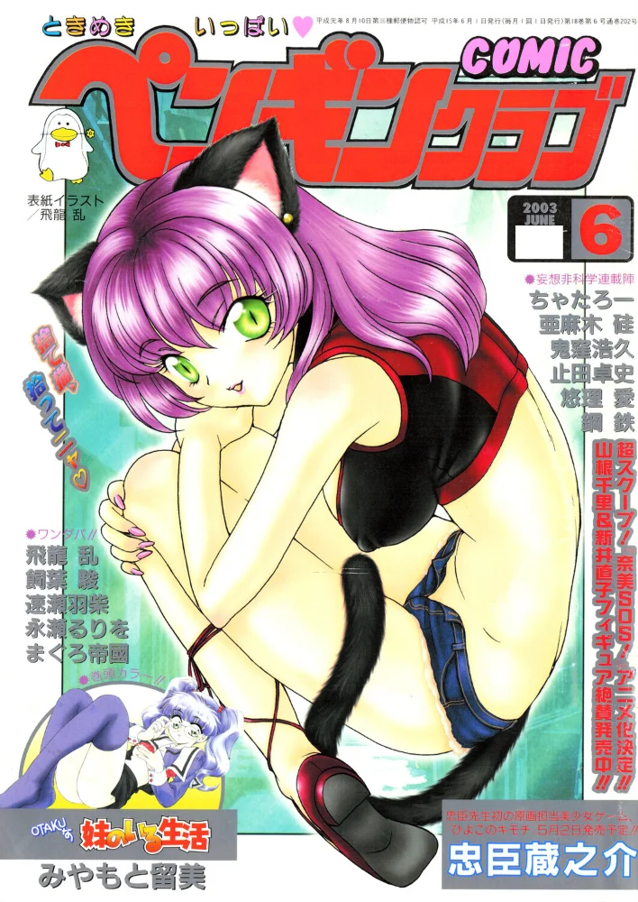 COMICペンギンクラブ2003年6月号 【飛龍乱 みやもと留美 鬼窪浩久 飼葉駿 亜麻木硅 速瀬羽柴 止田卓史 永瀬るりを まぐろ帝國 悠理愛 忠臣蔵之介 ちゃたろー 鋼鉄】 サンプル画像
