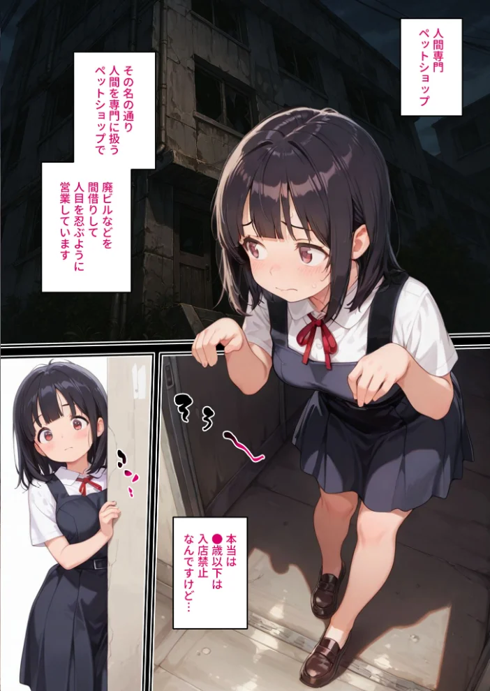 人間専門ペットショップ モザイク版【エロ漫画】 サンプル画像